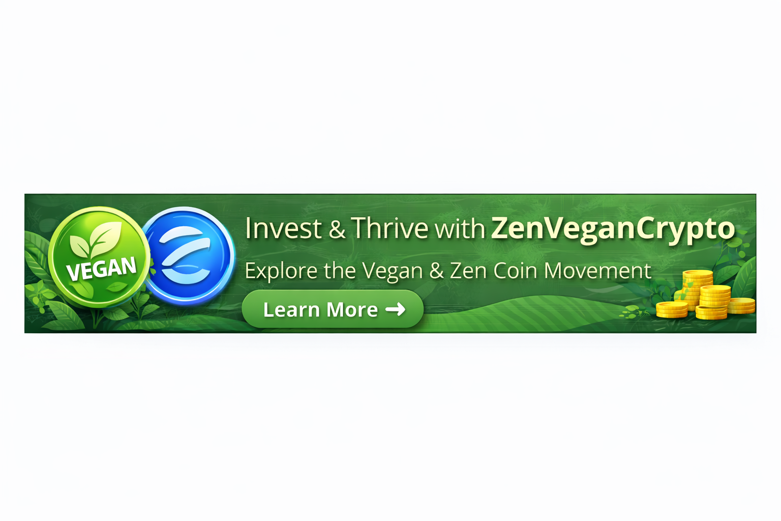 Zen and vegan coin